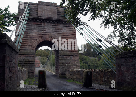 "Union Hängebrücke" in Northumberland "Great Britain" Stockfoto