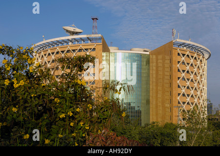 Post-modernen Gebäude im Hi-Tech-Stadt Hyderabad Andhra Pradesh, Indien Stockfoto