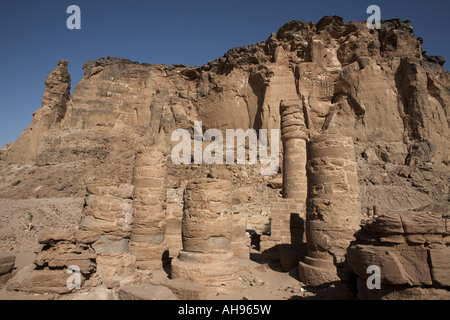 Der Tempel des Amun und der Heilige Berg des Jebel Barkal, Karima, Sudan Stockfoto