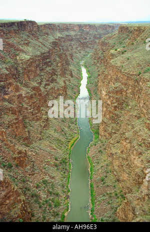 Rio Grande River Valley im Norden von New Mexico Stockfoto