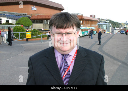 Ian McCartney Labour MP für Makerfield und Parteivorsitzenden Portrait Arbeitskonferenz Okt 2003 Stockfoto