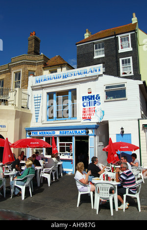 Mermaid Restaurant, Stade, Hastings Altstadt, Hastings, East Sussex, England, Vereinigtes Königreich Stockfoto