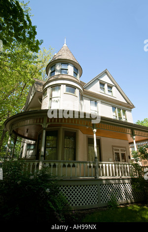 ILLINOIS Oak Park Geburtsort Haus von Ernest Hemingway berühmten amerikanischen Autors viktorianischen Stil Veranda Stockfoto