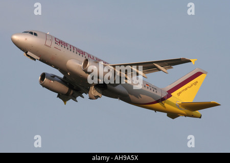 Germanwings Airbus A319 am Abreisetag Stockfoto