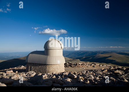 Meyer Womble Observatorium auf Mt Evans, Colorado Stockfoto