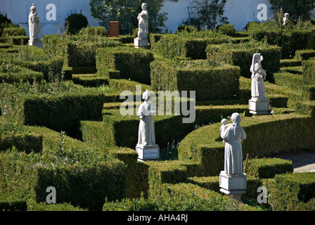 Anfang der 18c barocken Gärten des Bischofs (Jardim Paco Episcopal do) in Castelo Branco, Portugal Stockfoto