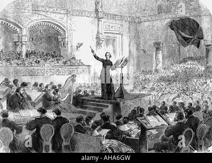 FRANZ LISZT, ungarischer Pianist und Komponist, 1811 bis 1886 Durchführung eines seiner Oratorien Stockfoto