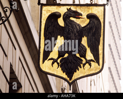 Lombard Street City von London Barclays Bank Straßenschild Stockfoto