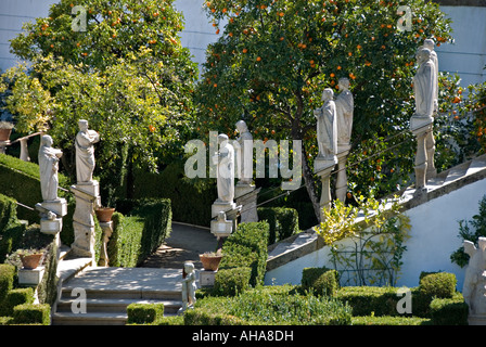 Anfang der 18c barocken Gärten des Bischofs (Jardim Paco Episcopal do) in Castelo Branco, Portugal Stockfoto