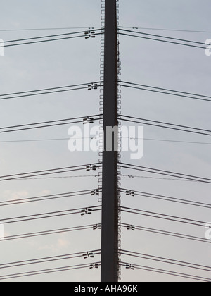 Hochspannungsleitungen Stockfoto
