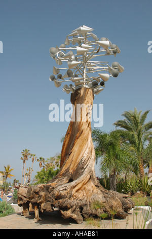 Skulptur von Cesar Manrique Lago Martianez-Puerto De La Cruz-Teneriffa-Kanarische Inseln-Spanien Stockfoto