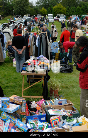 Flohmarkt an Wimpel, Ceredigion, Wales Stockfoto