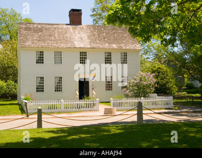 hübsche Schindeln Haus in Mystic Seaport Connecticut Usa Stockfoto