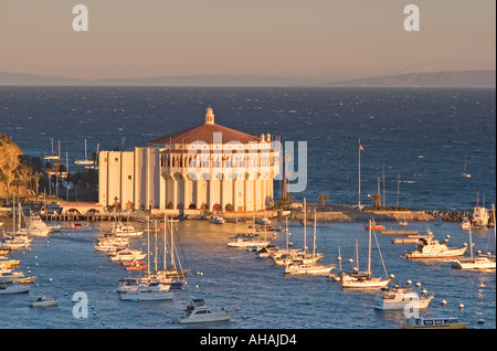 Das Casino in Avalon Bay Catalina Island mit Blick auf Los Angeles Kalifornien Stockfoto