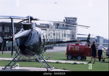 Heliport Shoreham Flughafen Sussex Stockfoto