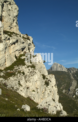 Frankreich Provence Sainte Baume A Berggipfel mit einer meteorologischen Station Stockfoto