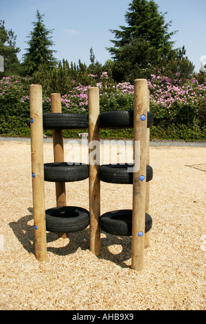 Spielplatz-Reifen Stockfoto
