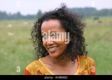 Woman with Suriname im freien Stockfoto