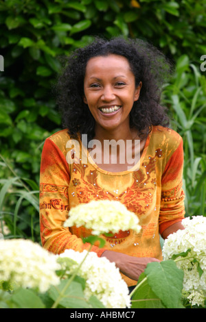 Schöne Frau in suriname Stockfoto