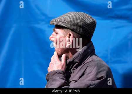 Pete Postlethwaite am Filmset den Ring zu schließen Stockfoto