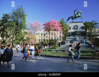 Denkmal für den Libertador General San Martín von Frances Louis Joseph Daumes im Plaza San Martín in Cordoba Argentinien Stockfoto