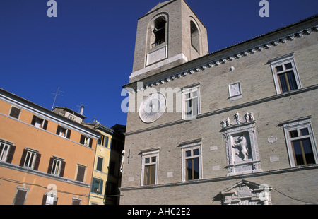 Palazzo della Signoria Jesi Marche Italien Stockfoto