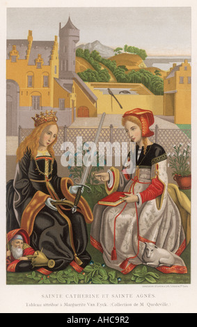 Katharina von Alexandrien Stockfoto