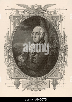 Ferdinand Iv. von Neapel Stockfoto