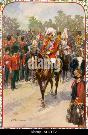 George V als Soldat Stockfoto