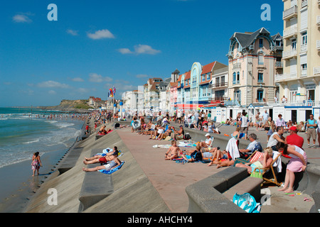 Das charmante Resort Wimereux (Côte d ' Opale-Wimereux-Frankreich) Stockfoto