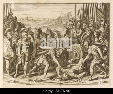 Tod des Antiochus Iv Stockfoto