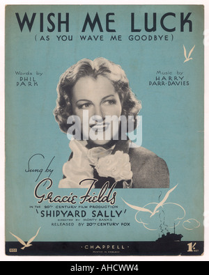 Gracie Fields Wunsch Glück Stockfoto