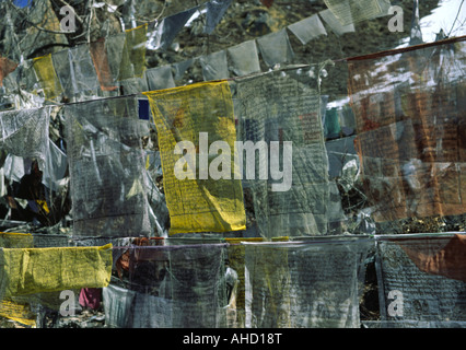 Gebet-Flags, Hindu-Tempel, Muktinath, Nepal III Stockfoto