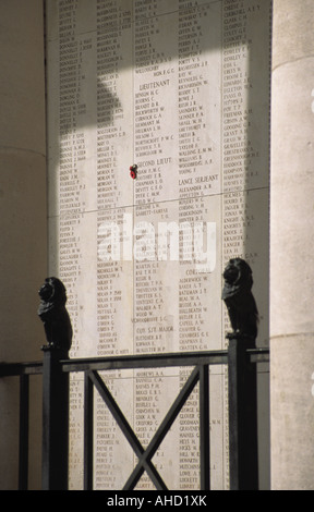 Menin Gate, Denkmal des Krieges tot bei Ypern, Belgien Stockfoto