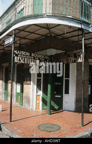 Jazzclub Maison Bourbon, Bourbon Street, French Quarter, New Orleans, Louisiana, USA Stockfoto