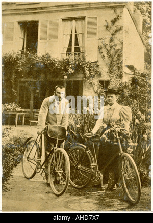 Kurien auf Fahrrädern Stockfoto