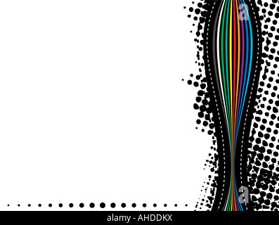 Regenbogen Illustratrated abstrakten Hintergrund mit allerlei Textfreiraum Stockfoto