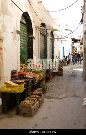 Tripoli, Libyen. Straßenszene in der Medina (Altstadt). Stockfoto