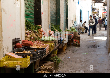 Tripoli, Libyen. Straßenszene in der Medina (Altstadt). Stockfoto