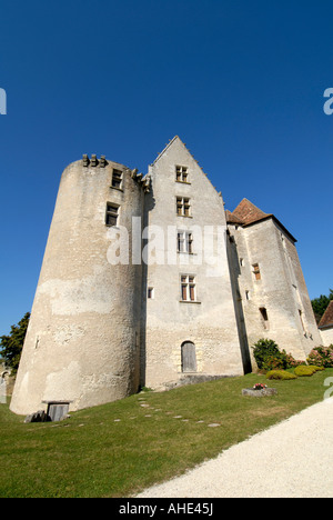 Reste der feudalen Schloss / Burg in das Dorf von Betz-le-Chateau, Indre-et-Loire, Frankreich. Stockfoto