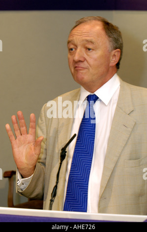 Bürgermeister von London Ken Livingstone befasst sich mit die 2003 AAD Jahreskonferenz der Zug Fahrer Gewerkschaft ASLEF Stockfoto