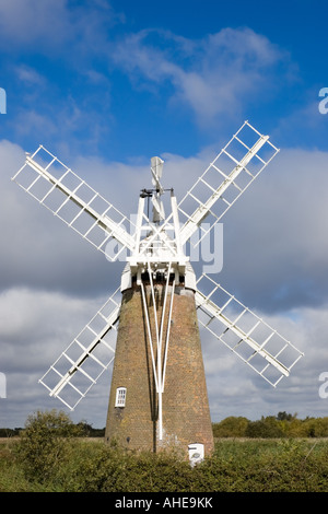 Turf Fen Entwässerung Mühle, wie Hügel, Fluss Ant, Norfolk Broads, East Anglia, England, UK Stockfoto