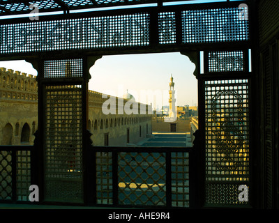 Ibn-Tulun-Moschee von Gayer Anderson Haus gesehen Stockfoto
