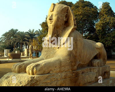 Alabaster Sphinx von Memphis Stockfoto