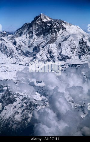 Nuptse Everest und Lhotse das Dach des Wortes Stockfoto