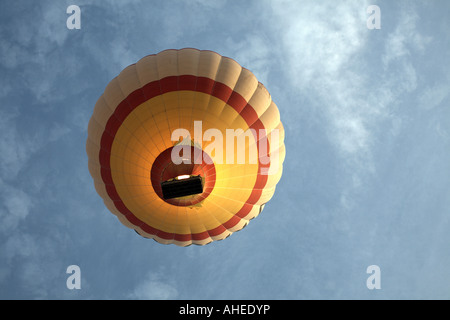 Heißluftballon-Fahrt über das Tal von der Könige Stockfoto