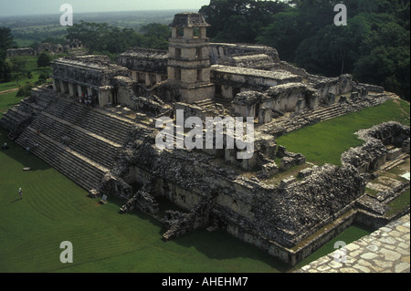 Palast-Palenque-Mexiko Stockfoto