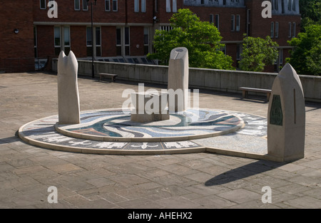 Die Jubiläums-Skulptur an der Winchester in Hampshire England Stockfoto