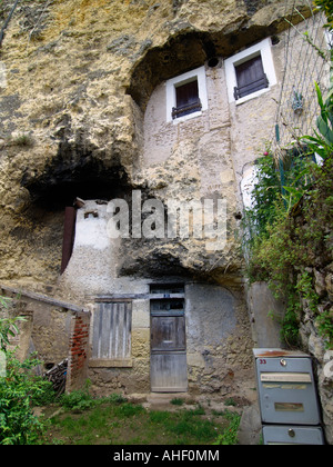 Cave House in Amboise Tal der Loire Frankreich Stockfoto