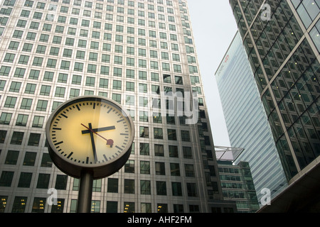 Canada Square, Canary Wharf, London Stockfoto